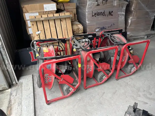 Lot of electric PPV fans