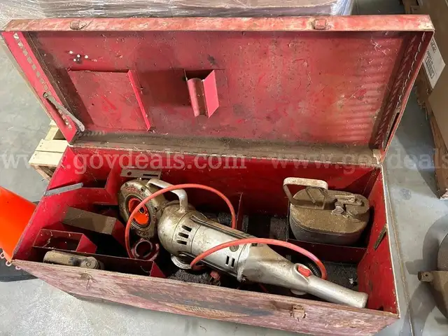 Handheld Threading Machine and Stanley Hydronic Chop Saws