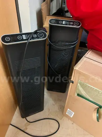 3 Air Scrubbers, 2 Standing Hand Sanitizer Dispensers, 4 Portable Air Purifiers