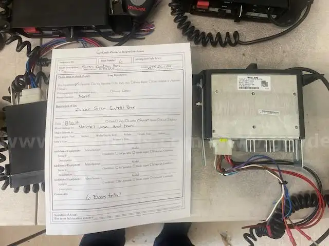 Whelen Siren Control Box - Lot of 6