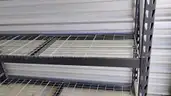 Four (4) steel shelving units, used for document storage