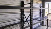 Four (4) steel shelving units, used for document storage