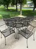 Outdoor Black Metal Furniture Set