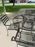 Outdoor Black Metal Furniture Set