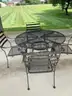 Outdoor Black Metal Furniture Set