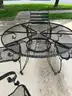 Outdoor Black Metal Furniture Set