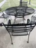 Metal Outdoor Table and Chair Set