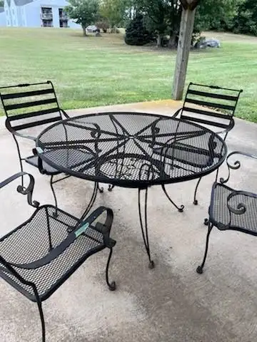 Metal Outdoor Table and Chair Set