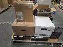 Lot of 17 Dell Desktops, 16 Dell Laptops, and 17 Dell Monitors, plus accessories.
