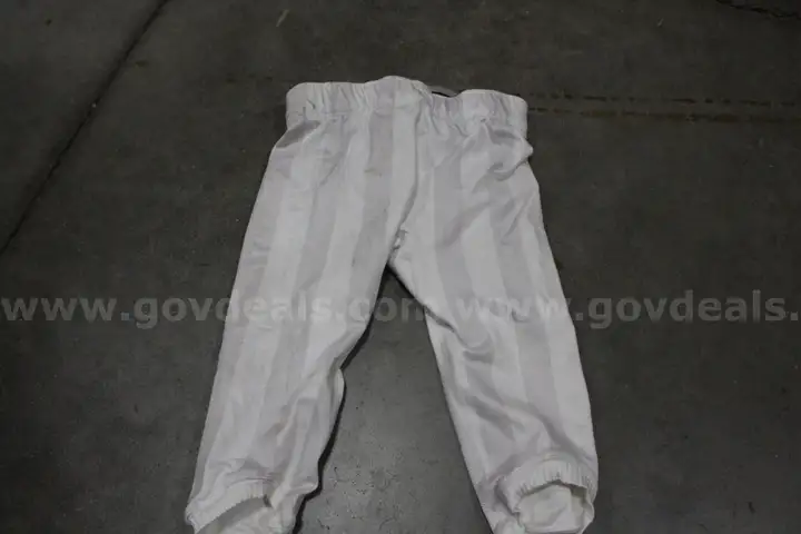 Lot of Adidas White/Gray Striped IU Football Padless Compression Shorts