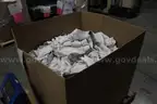 Lot of Adidas White/Gray Striped IU Football Padless Compression Shorts