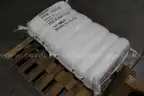 Lot of two items, (1) 25x40&#x22; Woven Poly Bags (1,000 Bags) + (1) Roll of 33x50&#x22; Black 6 Mil Printed Bags &#x2013; Palletized