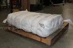 Lot of two items, (1) 25x40&#x22; Woven Poly Bags (1,000 Bags) + (1) Roll of 33x50&#x22; Black 6 Mil Printed Bags &#x2013; Palletized