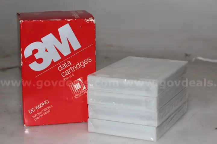 (9) 3M DC 600HC Data Cartridges (Box of 5) &#x2013; Preformatted 600 ft, New in Packaging