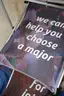 (9) items Skyline Trade Show Display Lot &#x2013; Indiana University Graphics, Pop-Up Panels, Banner System, Rolling Cases