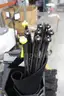 (9) items Skyline Trade Show Display Lot &#x2013; Indiana University Graphics, Pop-Up Panels, Banner System, Rolling Cases