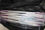 (9) items Skyline Trade Show Display Lot &#x2013; Indiana University Graphics, Pop-Up Panels, Banner System, Rolling Cases