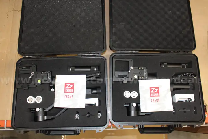 (2)  Zhiyun Crane V1.1 3-Axis Handheld Gimbal Stabilizers with Hard Cases