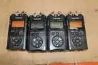 (4) Tascam DR-40 Linear PCM Audio Recorders - All Power On