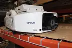 (1) Epson PowerLite Pro Z8350W LCD Projector w/ Ceiling Mount &#x2013; 390 Lamp Hours &#x2013; Working Condition
