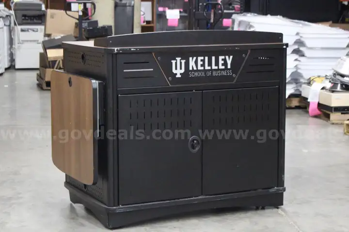 (1) Spectrum Instructor AV Podium with Rack-Mounted AV Equipment &#x2013; IU Kelley School of Business