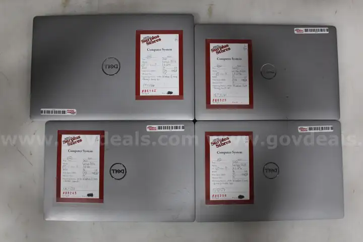 Lot of Dell Laptops