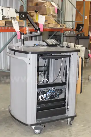 (1) Spectrum Multimedia Presentation Cart with AV Equipment