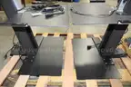 (2) Humanscale Sit/Stand Adjustable Workstations with Monitor Mounts