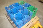 Done Add this to the other lot of them Lot of (9) Plastic Milk Crates &#x2013; Blue &#x26; Green &#x2013; Reid Valve Co.