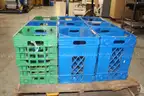 Done Add this to the other lot of them Lot of (9) Plastic Milk Crates &#x2013; Blue &#x26; Green &#x2013; Reid Valve Co.