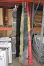 (4) Rolled Fabric Rugs and (1) Assortment of Rods &#x2013; Multi-Color