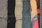 (4) Rolled Fabric Rugs and (1) Assortment of Rods &#x2013; Multi-Color