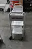 (1) Lot of Gatorade Rolling Carts, Cooler, and Cup Holder Trays