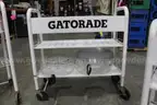 (1) Lot of Gatorade Rolling Carts, Cooler, and Cup Holder Trays