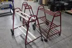 3 Old Rolling Storage Carts