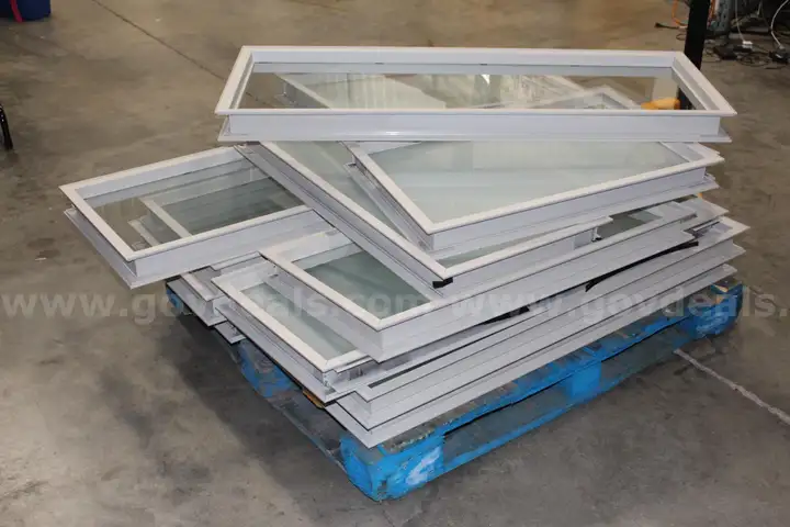 Lot of (12) Steelcase TS71830SPW Glass Windows &#x2013; Framed Panels