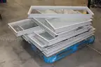 Lot of (12) Steelcase TS71830SPW Glass Windows &#x2013; Framed Panels