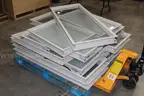 Lot of (12) Steelcase TS71830SPW Glass Windows &#x2013; Framed Panels