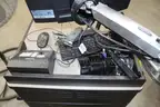 (1) Mobile AV Media Equipment Rack w/ Samsung Monitor, Sony Blu-ray 3D Player, Extron Control Units, and Accessories