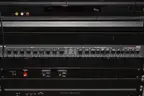 (1) Rolling AV Equipment Rack &#x2013; Sony DVD/VHS Player, Extron Switcher, Crestron Control, Acer Monitor