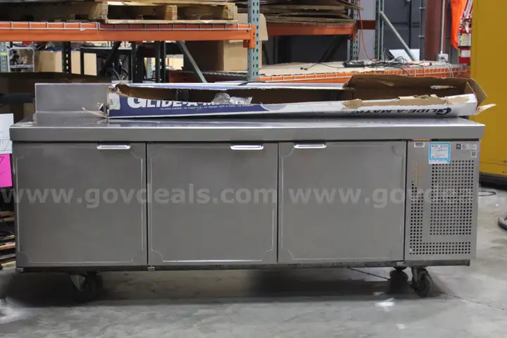 (1) La Rosa Refrigeration Stainless 3-Door Worktop Refrigerator &#x2013; Out of Service