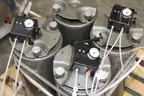 Lot of (4) &#x2013; NRC Pneumatic Isolation Mounts, Type XL-A &#x2013; With 3 Gauges