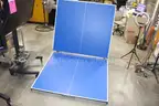 (1) Butterfly Centrefold 25 Table Tennis Table &#x2013; Blue Top &#x2013; Folding Issues Needs repair