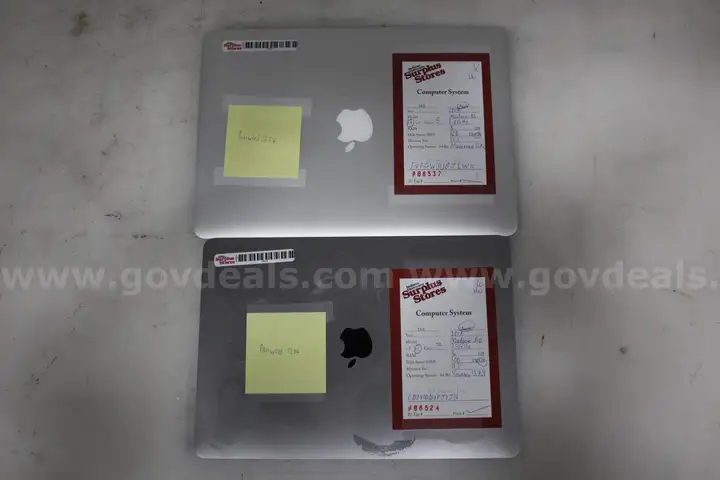 Lot of (2) Apple MacBooks