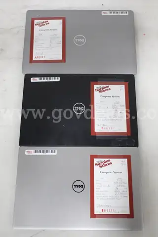 Lot of (3) Dell Laptops