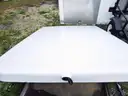2002 Fiberglass bed cover + bed slide from 2011 long bed Ford F250 Pickup