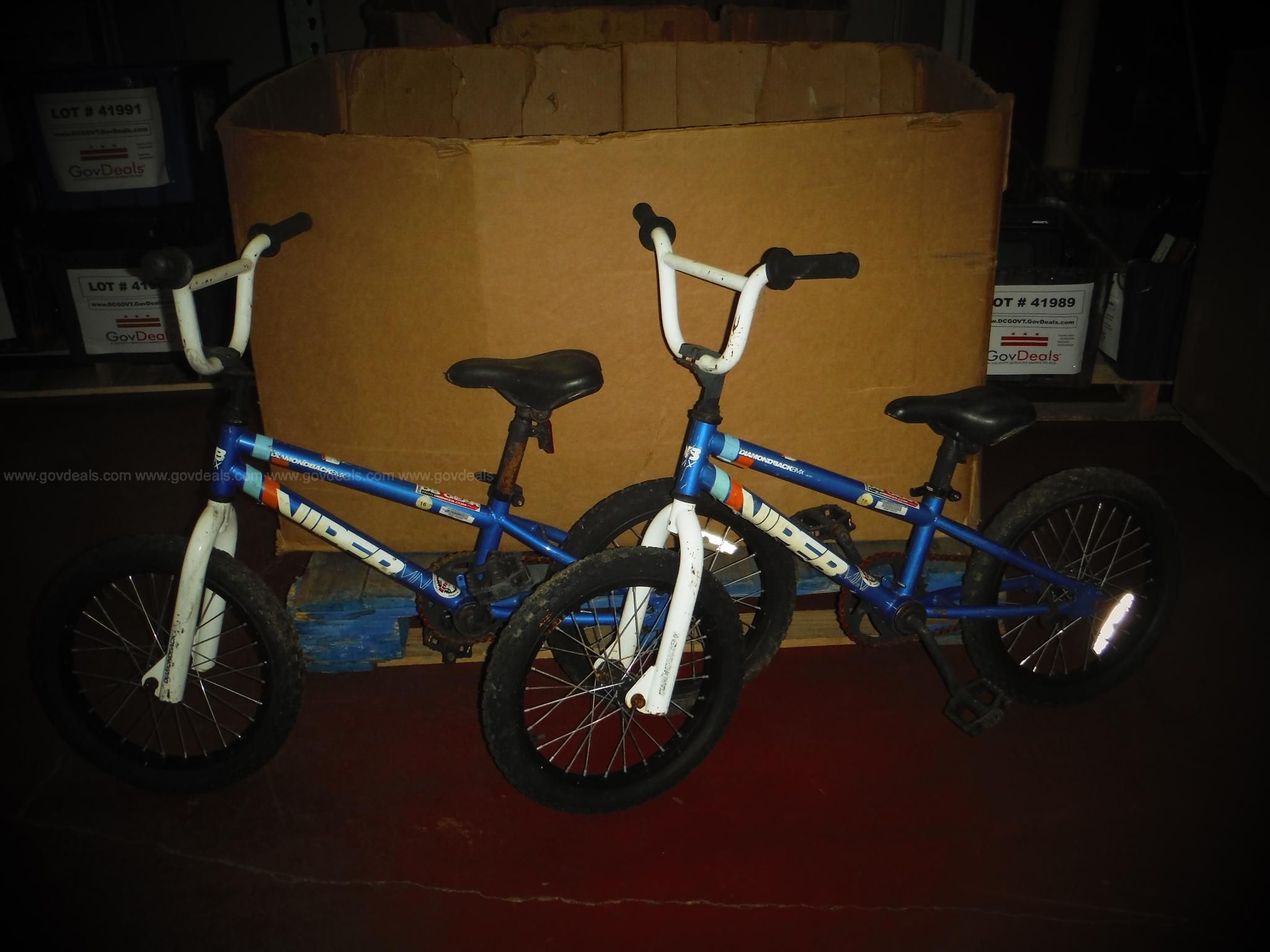 KIDS DIAMONDBACK VIPER BICYCLES 4 UNITS GovDeals