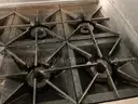 Lot of 2:  Vulcan 6-burner Gas Ranges - fire damage to one of them
