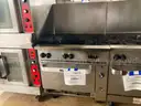 Lot of 2:  Vulcan 6-burner Gas Ranges - fire damage to one of them