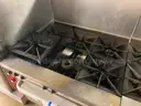 Lot of 2:  Vulcan 6-burner Gas Ranges - fire damage to one of them